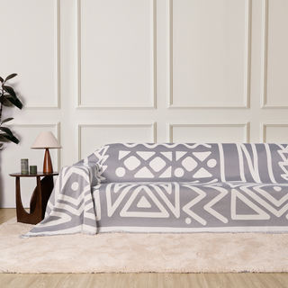 Geometric Boho Style Sofa/Couch Cover - Final Sale
