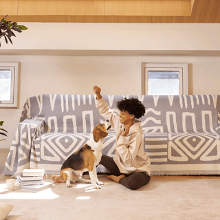 Geometric Boho Style Sofa/Couch Cover - Final Sale