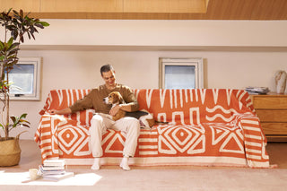 Geometric Boho Style Sofa/Couch Cover - Final Sale