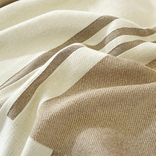 Striped Elegance Sofa Cover