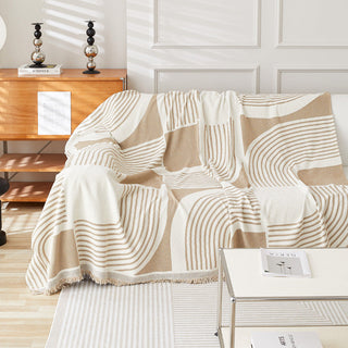 Geometric Harmony Sofa Cover