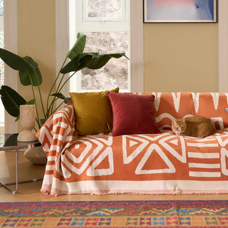 Geometric Boho Style Sofa/Couch Cover - Final Sale