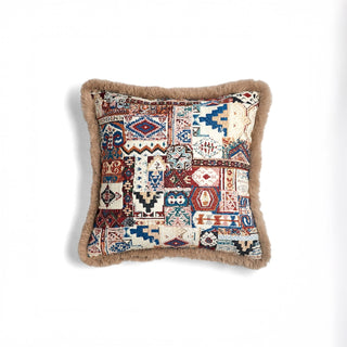 Boho Patchwork Throw Pillow Cover