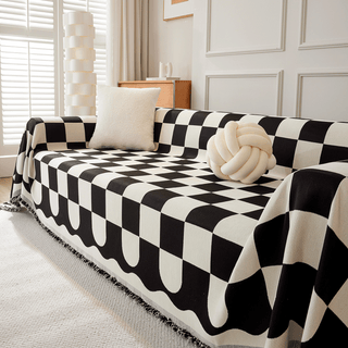 Chess Board Sofa Cover