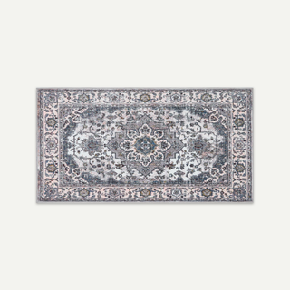 Waterproof Classic Gray Persian Lightweight Rug