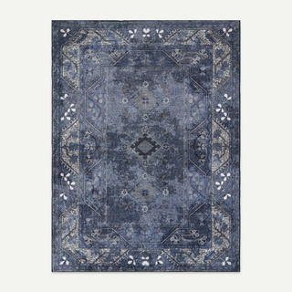 Waterproof Classic Navy Persian Plush Rug