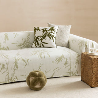 Cooling Bamboo Leaves Sofa / Couch Cover - Final Sale