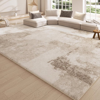 Easy Clean Rug Abstract Terrain Spillproof Pet-Friendly Minimalist Living Room Area Rug