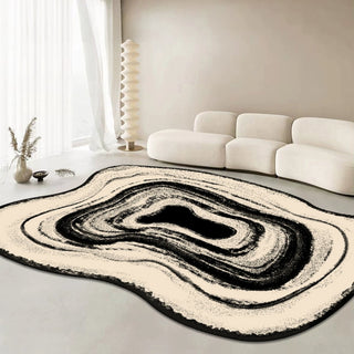 Easy Clean Rug Chic Wabi-Sabi Echo Spillproof Pet-Friendly Modern Living Room Bedroom Rug