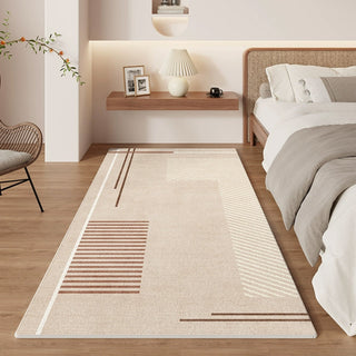 Easy Clean Rug Modern Geometric Spillproof Pet-Friendly Bedroom Area Rug