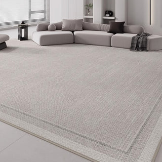 Easy Clean Rug Modern Minimalist Border Spillproof Pet-Friendly Minimalist Living Room Area Rug