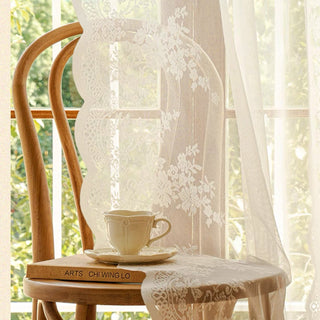 Floral Lace Privacy Whisper Curtain