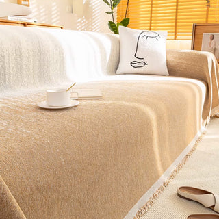 Gradient Chenille Sofa Cover Soft Durable Fabric With An Ombre Effect For Style And Protection