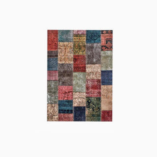 Machine Washable Rug Bohemian Patchwork Luxury Bedroom