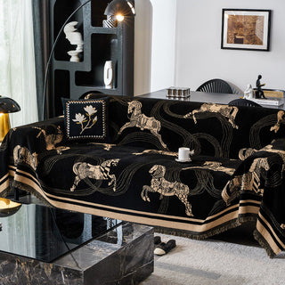 Regal Horse Patterned Sofa Cover