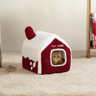 Snowy Villa Cat Hut