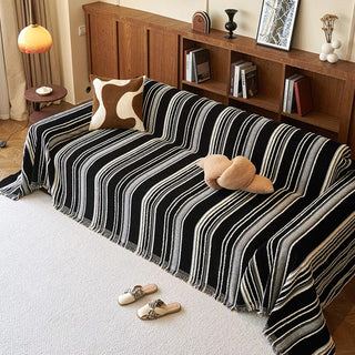 Striped Cotton Sofa/Couch Cover