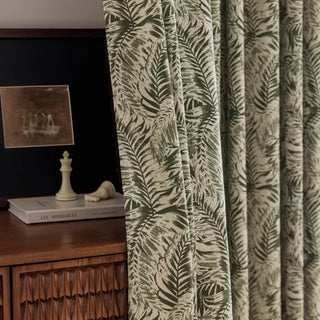 Tropical Serenity Nature-Inspired Curtain