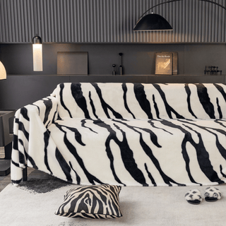 Zebra Elegance Sofa Cover