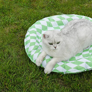 ZEZE Pets Checkered Cool Comfort Mat - Circle