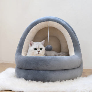 ZEZE Pets Velvet Pet Cave