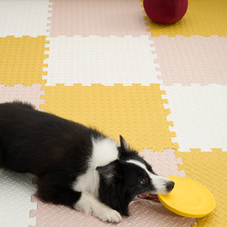 Leaf Patterned Patchwork Play Mat