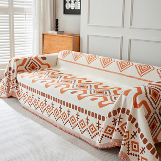 Geometric Boho Sofa Cover