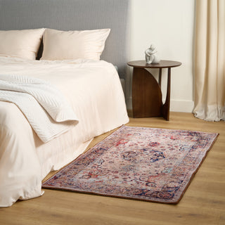 Waterproof Classic Terracotta Persian Lightweight Rug