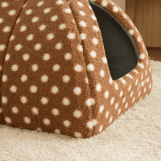 Cocoa Delight Polka Dot Pet Cave