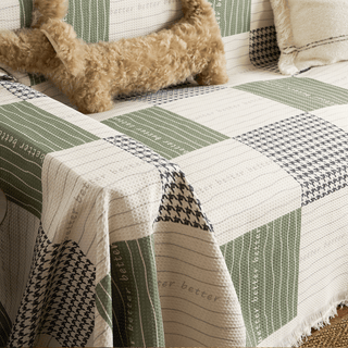 Cotton Patchwork Blanket Sofa Cover