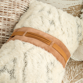 Faux Fur Lumbar  Cushion Cover