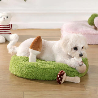 Jungle Explorer 2 in 1 Funny Plush Dog & Cat Bed - Nature Park