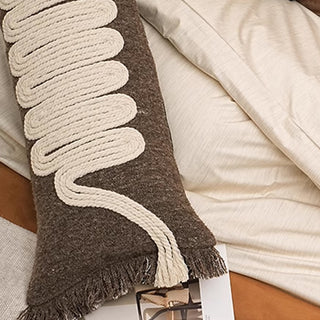 Modern Knotted Rope Lumbar Pillow