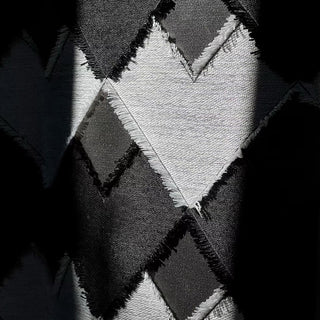 Monochrome Mirage Modern Geometric Curtain