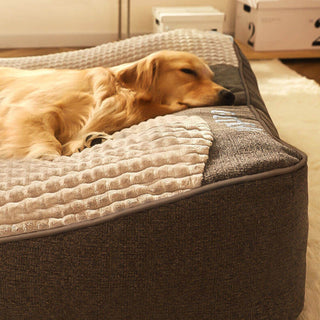 PawHaven Orthopedic Lounger: Premium Comfort Dog Bed