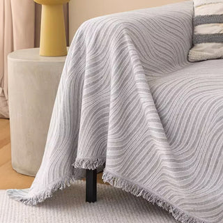 Rippled Elegance Sofa Cover