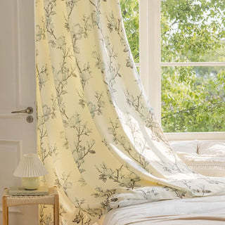 Rustic Floral Curtain