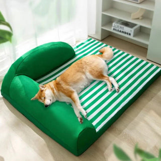 Waterproof Striped Lounger Bed Large Cooling Dog Bed