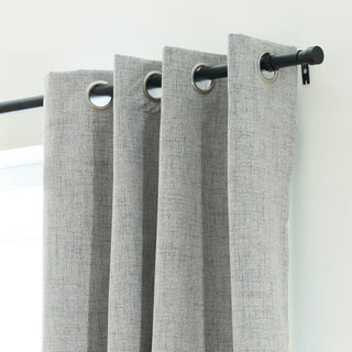 Faux Linen Blackout Curtains