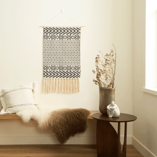 Modern Geometry Macrame Wall Tapestry