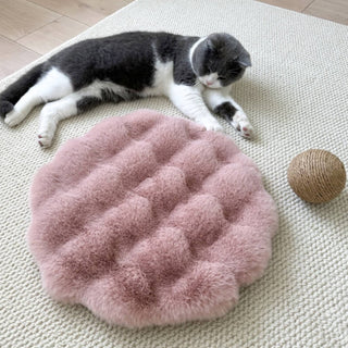 Soft Plush Warm Dog & Cat Sleeping Pad Round Dog Mat