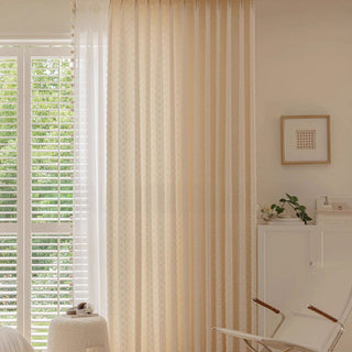 Textured Pom-Pom Edge Curtain