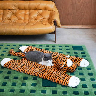 Tiger Stripe Shaped Warm Sleeping Dog & Cat Mat