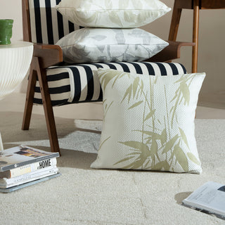 Cooling Bamboo Leaves Cushion Covers