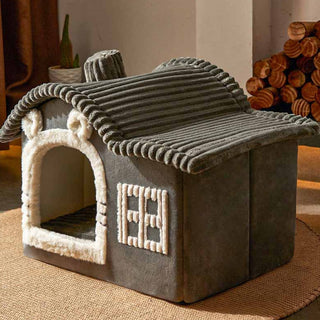 House Design Semi-Enclosed Cat Bed