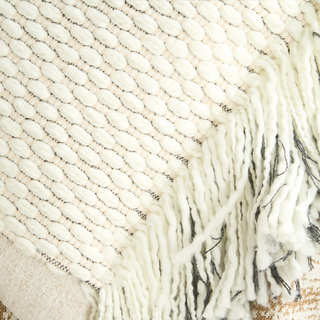 Knit Fringe  Cushion Cover