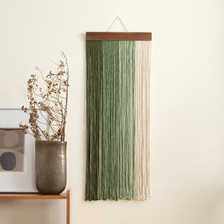 Nomad's Palatte Dip-Dyed Macrame Wall Tapestry