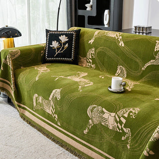 Regal Horse Patterned Sofa Cover