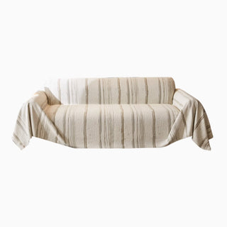 Textured Neutral Sofa Cover