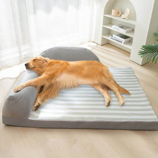 Waterproof Striped Lounger Bed Large Cooling Dog Bed